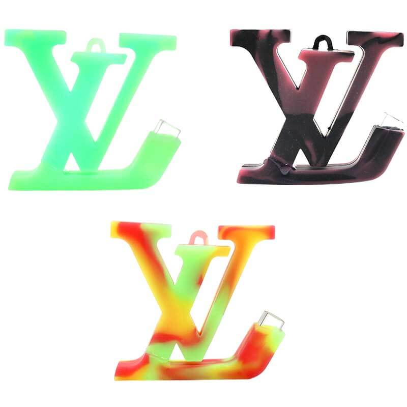 Las Vegas Design Silicone Necklace Handpipe | 3.5 inch | Assorted Colors product image